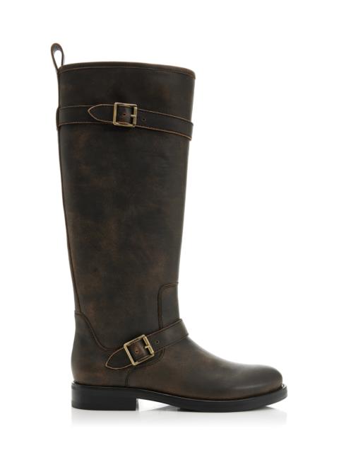 SIMKHAI Noah Leather Boots brown