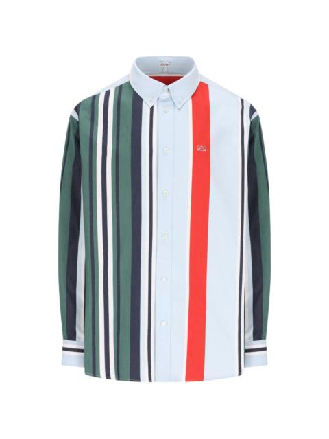 Loewe Loewe Men Anagram Striped Shirt