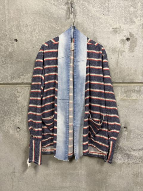 Greg Lauren Greg Lauren Striped GL1 kimono jacket