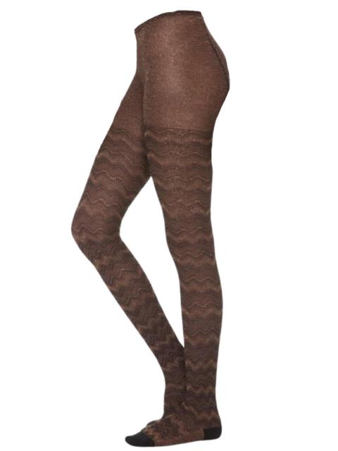 Missoni Metallic Shimmer Zigzag Tights