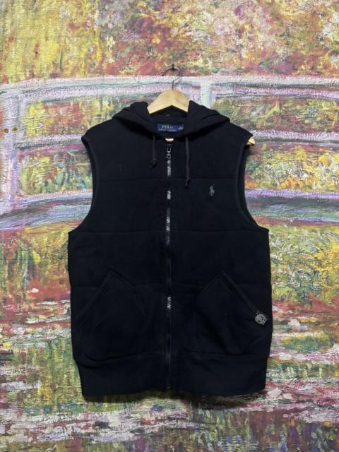 Polo Ralph Lauren Polo Ralph Lauren Black Hooded Sleeveless Vest Saiz M