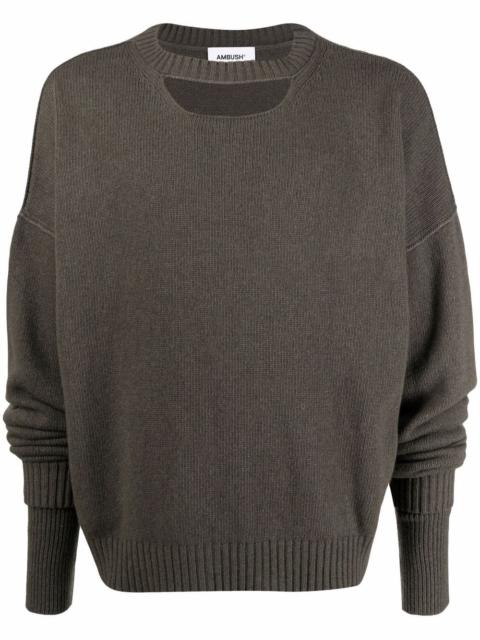 Ambush cut-out knitted jumper