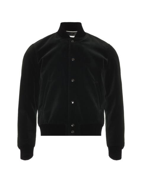 SAINT LAURENT Signature Logo College Jacket