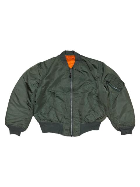 ALPHA INDUSTRIES VERY RARE VINTAGE JACKET FLIGHT BOMBER ALPHA INDUSTRIES MA 1