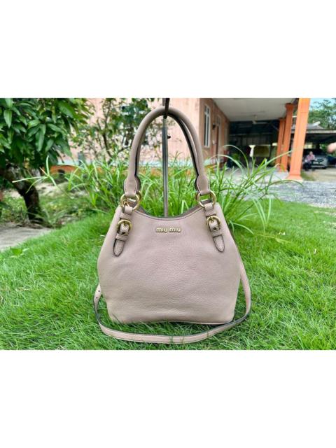 Miu Miu Authentic Miu Miu Vitello Phenix Top Handle Bag