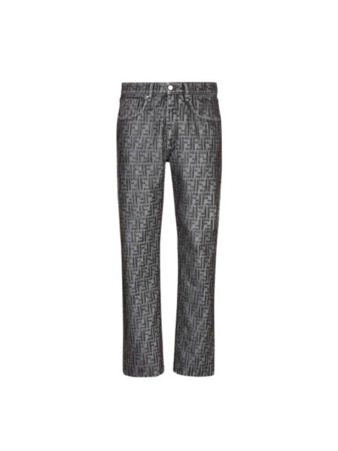FENDI Fendi Men's Straight Leg FF Jeans