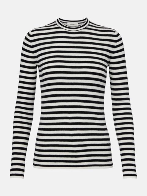 LISA YANG Vivian striped cotton and cashmere top