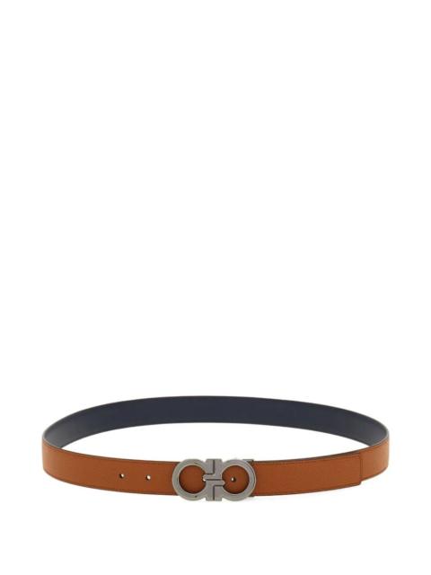 FERRAGAMO Ferragamo Men Gancini Grained Leather Reversible Belt