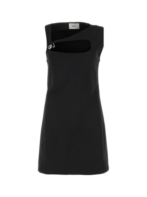 Coperni Women Black Stretch Jersey Fitted Dress