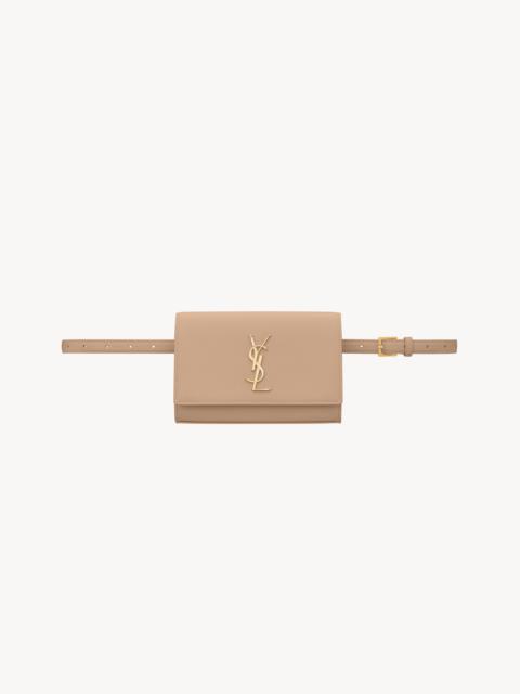 SAINT LAURENT KATE BELT BAG IN GRAIN DE POUDRE-EMBOSSED LEATHER