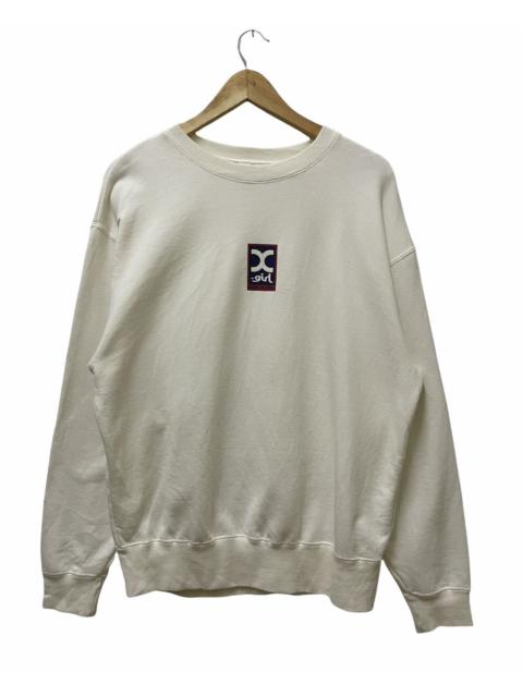 Other Designers Japanese Brand - X girl Centre Logo Sweatshirt Cream