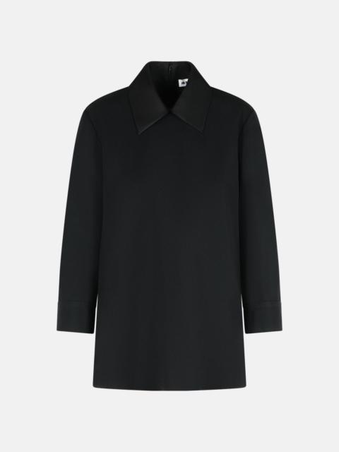 Jil Sander BLACK WOOL BLOUSE