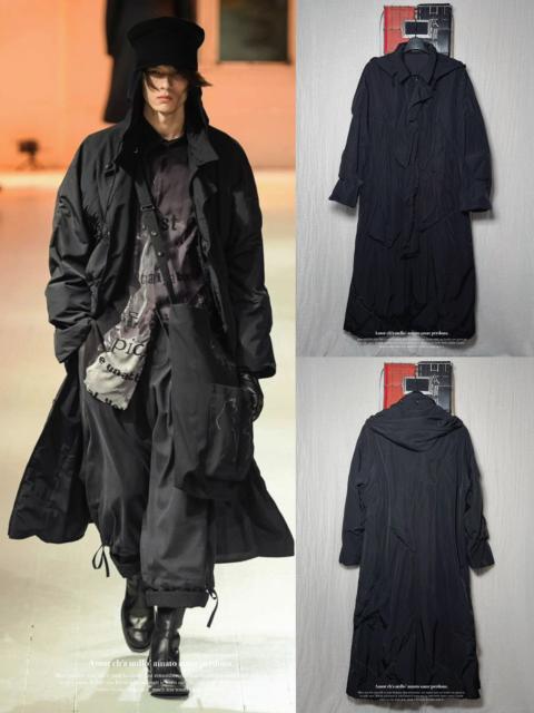 Yohji Yamamoto Yohji Yamamoto 20AW Black Irregular Filling Long Coat
