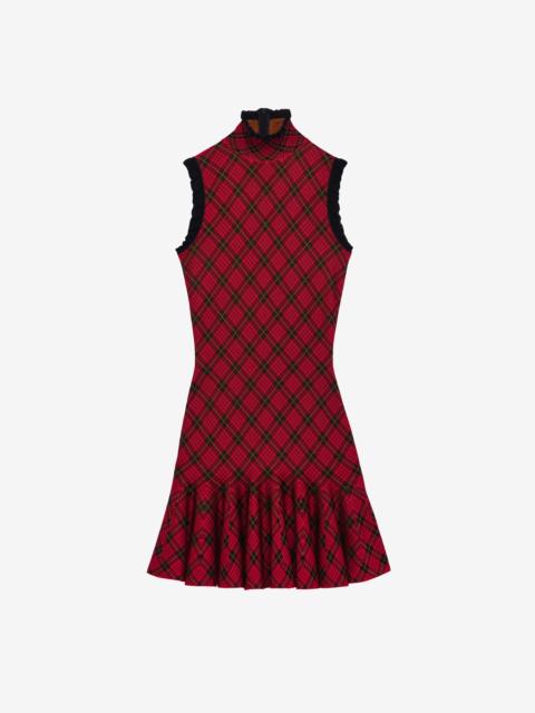 Alexander McQueen Tartan Jacquard Mini Dress