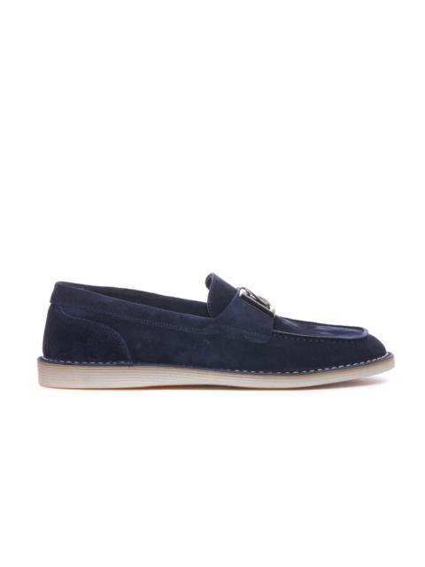 Dolce & Gabbana Dolce&Gabbana Men Dg Logo Suede Loafers