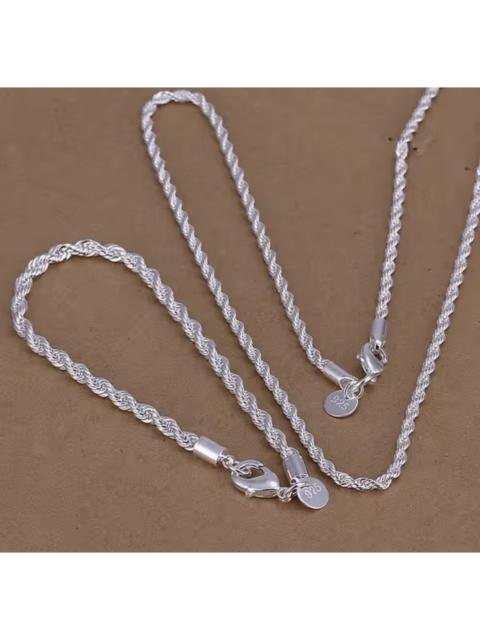 Other Designers Other - ROPE Chain Set - Necklace & Bracelet - High Polish (60/20cm)
