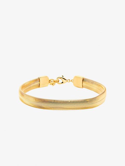 MICHAEL KORS Precious Metal-Plated Brass Snake Chain Bracelet