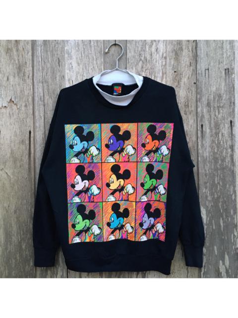 Other Designers Vintage - 90s Mickey Mouse Multicolor Pop Art Sweatshirt