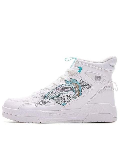 ANTA (WMNS) ANTA Fashion High-top Casual Shoes 'White Blue' 122048050-3
