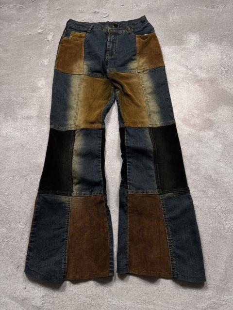 Other Designers Japanese Brand - Y2K LGB IfSixWasNine Style Patchwork Flared Denim Jeans