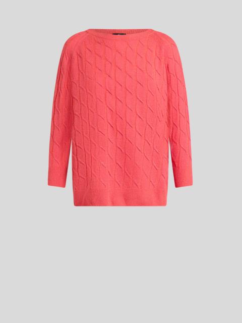 Etro METALLIC CABLE-KNIT SWEATER