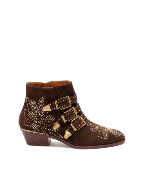30mm Susanna studded buckle ankle boots