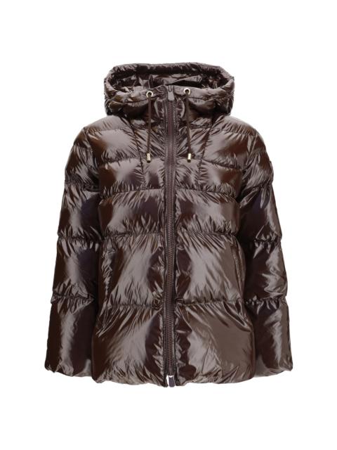 PINKO Pinko Eleodoro Hooded Down Jacket Dark Brown Women