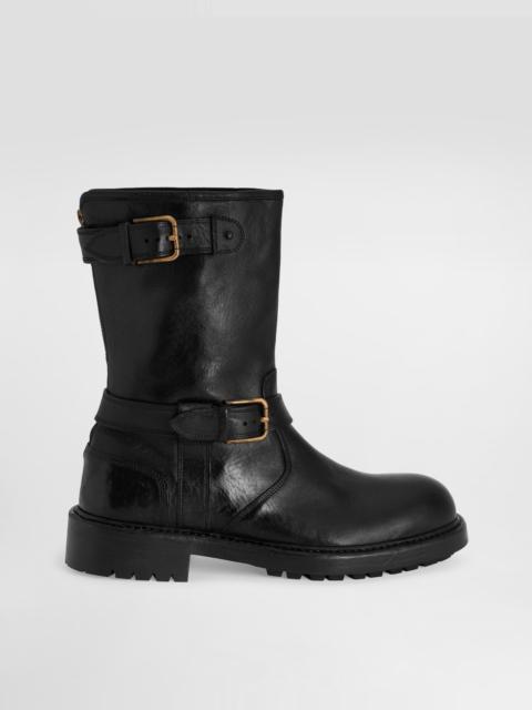 Dolce & Gabbana Leather biker boots