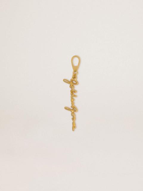 Golden Goose Gold-colored brass charm with Golden Goose signature