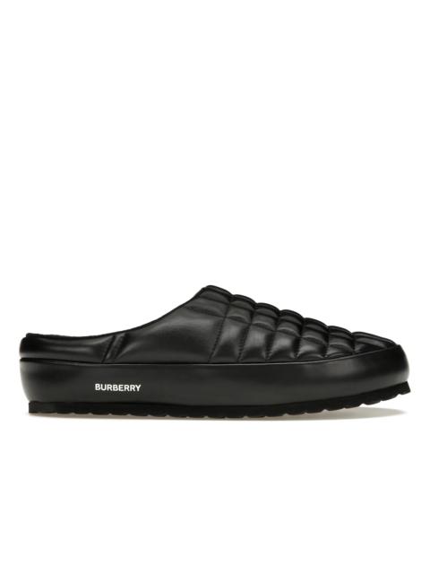 Burberry Burberry Leather Quilted Slipper Black