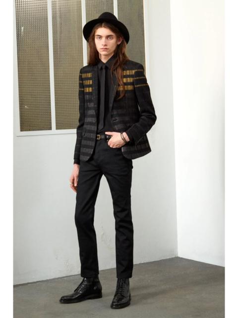 SAINT LAURENT SLP - Pre-Fall 2019 - Stripe-Patterned Pleated Blazer