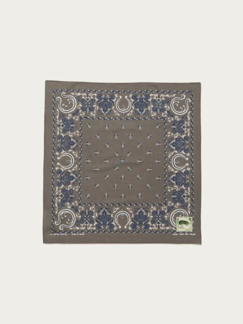 Kapital Fastcolor Selvedge Bandanna (ATLER NAJA) 30x30 - Khaki