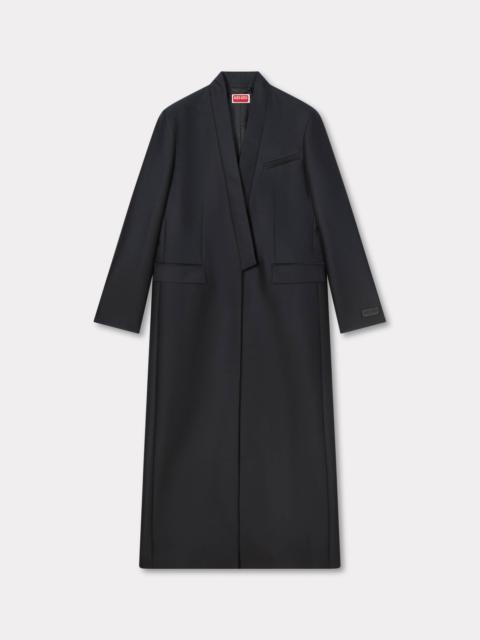 KENZO Kimono coat in virgin wool and silk