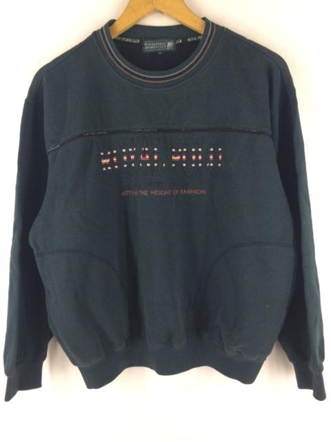 Other Designers Vintage - Royal Polo Big Logo Spellout Pullover Embroidery