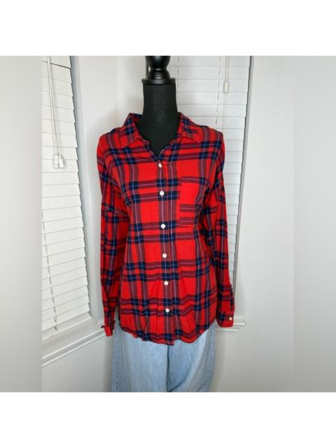 Other Designers Old Navy Red and Blue Plaid Button Down Shirt