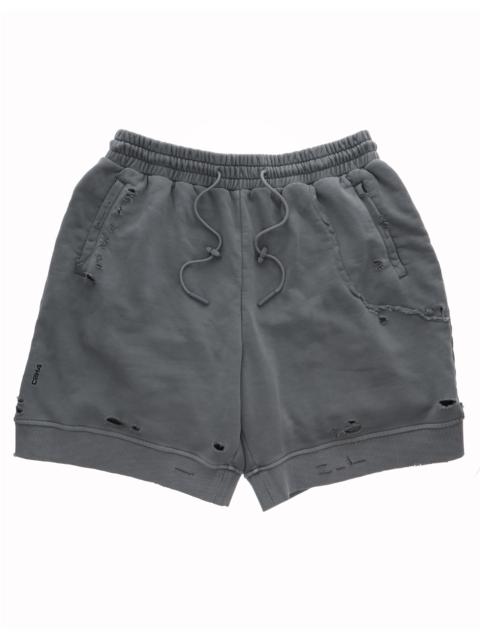 C2H4 C2H4 Distressed Sweat Shorts