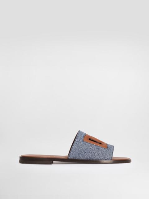 Dolce & Gabbana DG light denim sandal