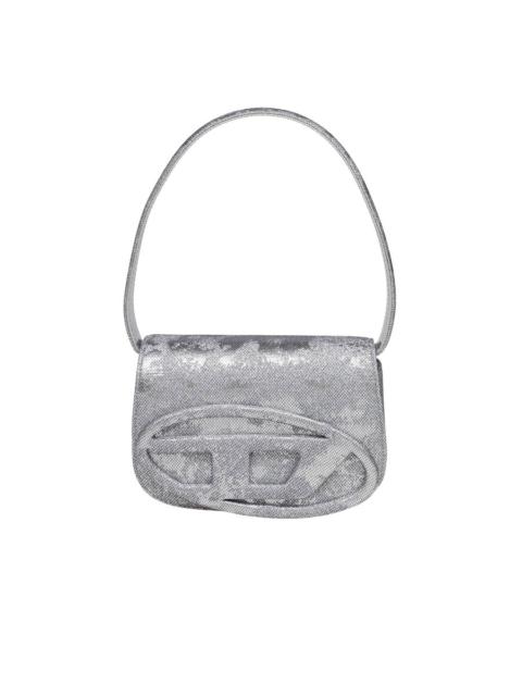 Diesel Diesel 1dr Shoulder Bag In Shiny Fabric Silver Color