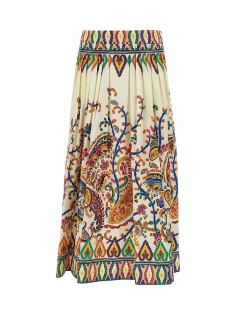 Etro Multicolor Cotton Skirt