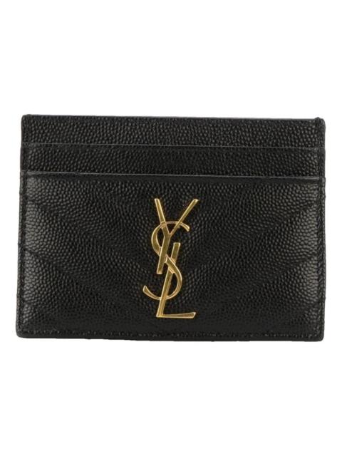 SAINT LAURENT Leather card wallet