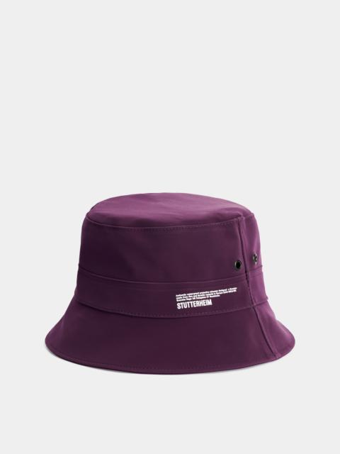 Stutterheim Beckholmen Matte Bucket Hat Purple Haze