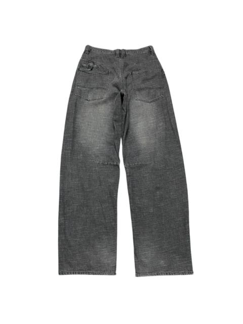 Streetwear - Vintage Y2K Airwalk Black Denim Baggy Jeans