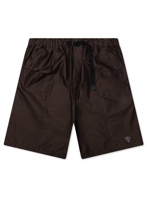 South2 West8 C/PE TWILL BELTED C.S.SHORT - BROWN
