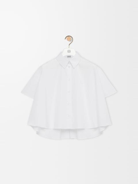 Loewe Short sleeve trapeze shirt in cotton