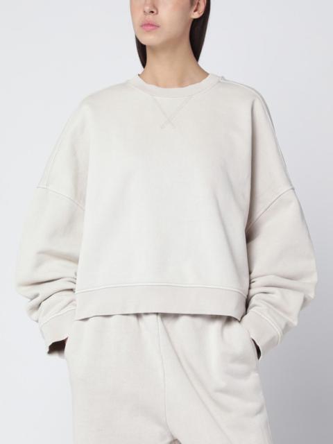 entire studios Oversized white crewneck sweatshirt