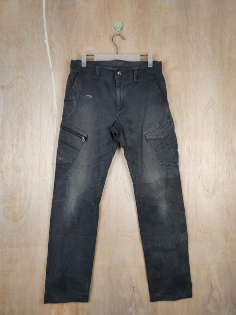 Other Designers Japanese Brand - D-Grow faded Gray multipocket utility Cargo Pant #4396