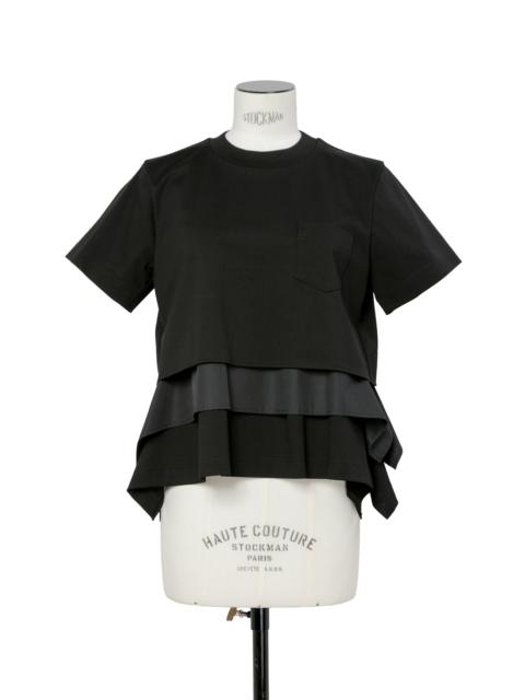 sacai Poplin x Cotton Jersey T-Shirt