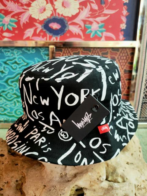 Other Designers Vintage - Stussy CITIES TOUR🌍BUCKET HAT