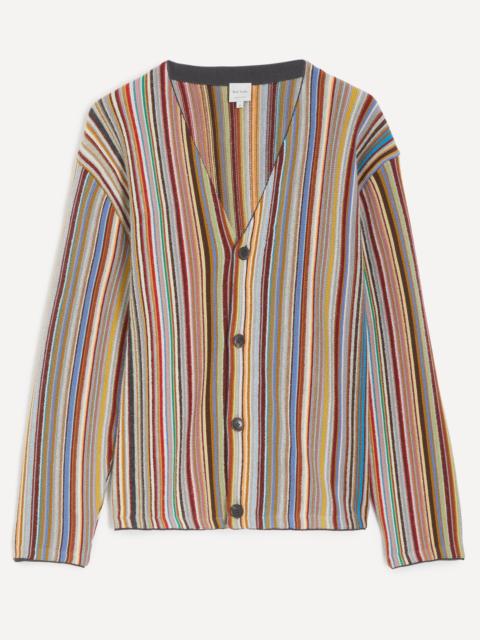 Paul Smith Signature Stripe Merino Wool-Blend Cardigan