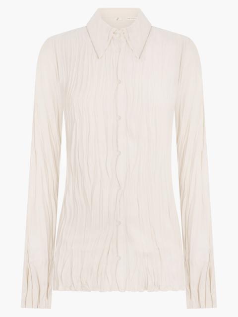 BITE Studios MAISIE PLISSE SHIRT | CREAM